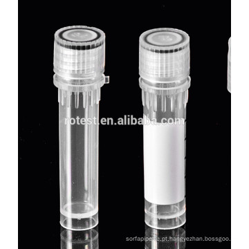 2ml de plástico transparente Cryovial / Cryo tubo de congelamento